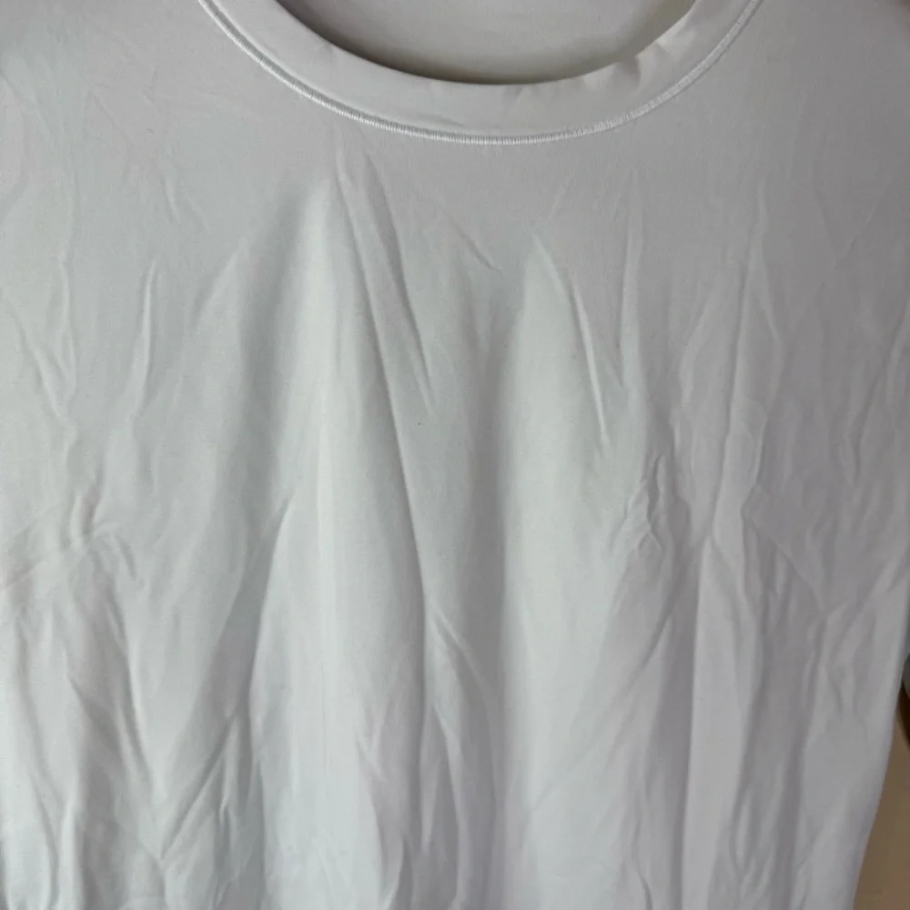 Lululemon Womens Thick Hip Length White‎ Super Soft Long Sleeve Tee Shirt Size 4